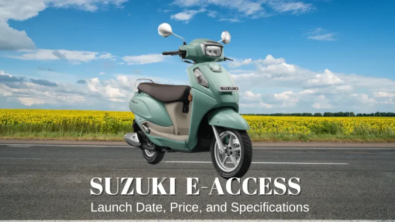 Suzuki E Access Launch Date